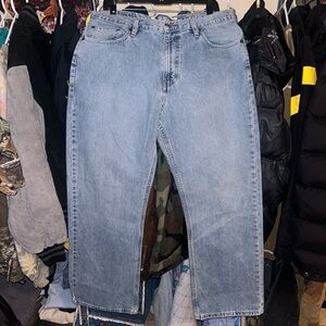 90s Express Light Wash Baggy Jeans Mens 34x30